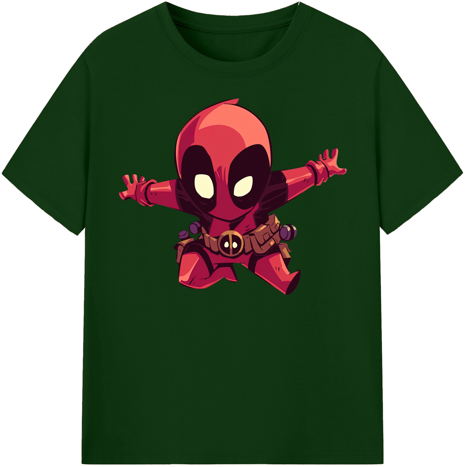 （画像用） Deadpool デッドプール 綿100％半袖Tシャツ（フロントプリント）
